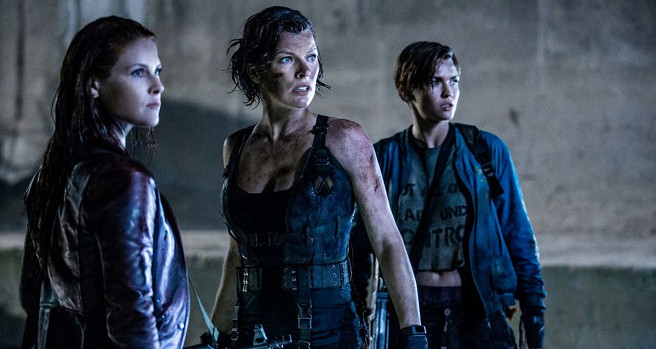 Resident Evil The Final Chapter set visit Milla Jovovich Ali Larter Ruby Rose