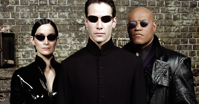 The Matrix Carrie-Anne Moss Keanu Reeves Laurence Fishburne