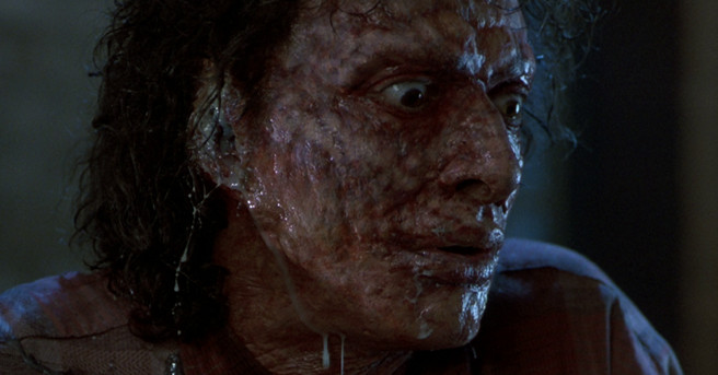 The Fly remake JD Dillard horror Sleight Jeff Goldblum David Cronenberg