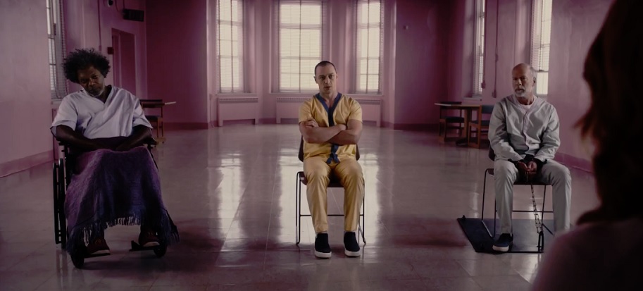 M. Night Shyamalan Samuel L. Jackson James McAvoy Bruce Willis Glass