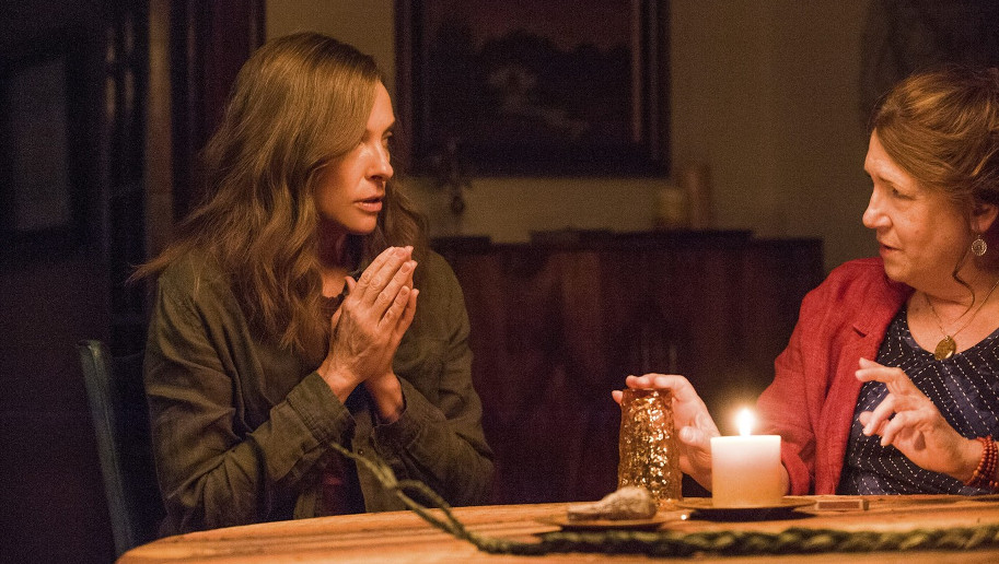 it's the booze talkin aith arrow in the head horror joblo.com toni collette hereditary emily blunt a quiet place ari aster john krasinski academy awards oscar 2019