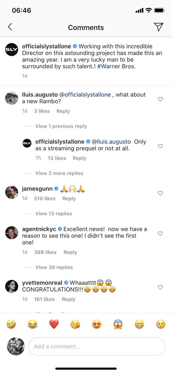 Sylvester Stallone, Rambo, prequel, instagram