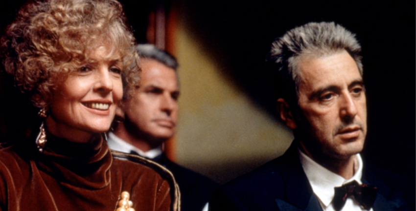 Diane Keaton and Al Pacino in The Godfather, Coda: The Death of Michael Corleone