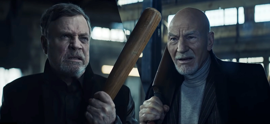 Patrick Stewart, Mark Hamill, Star Wars, Star Trek, UberEats