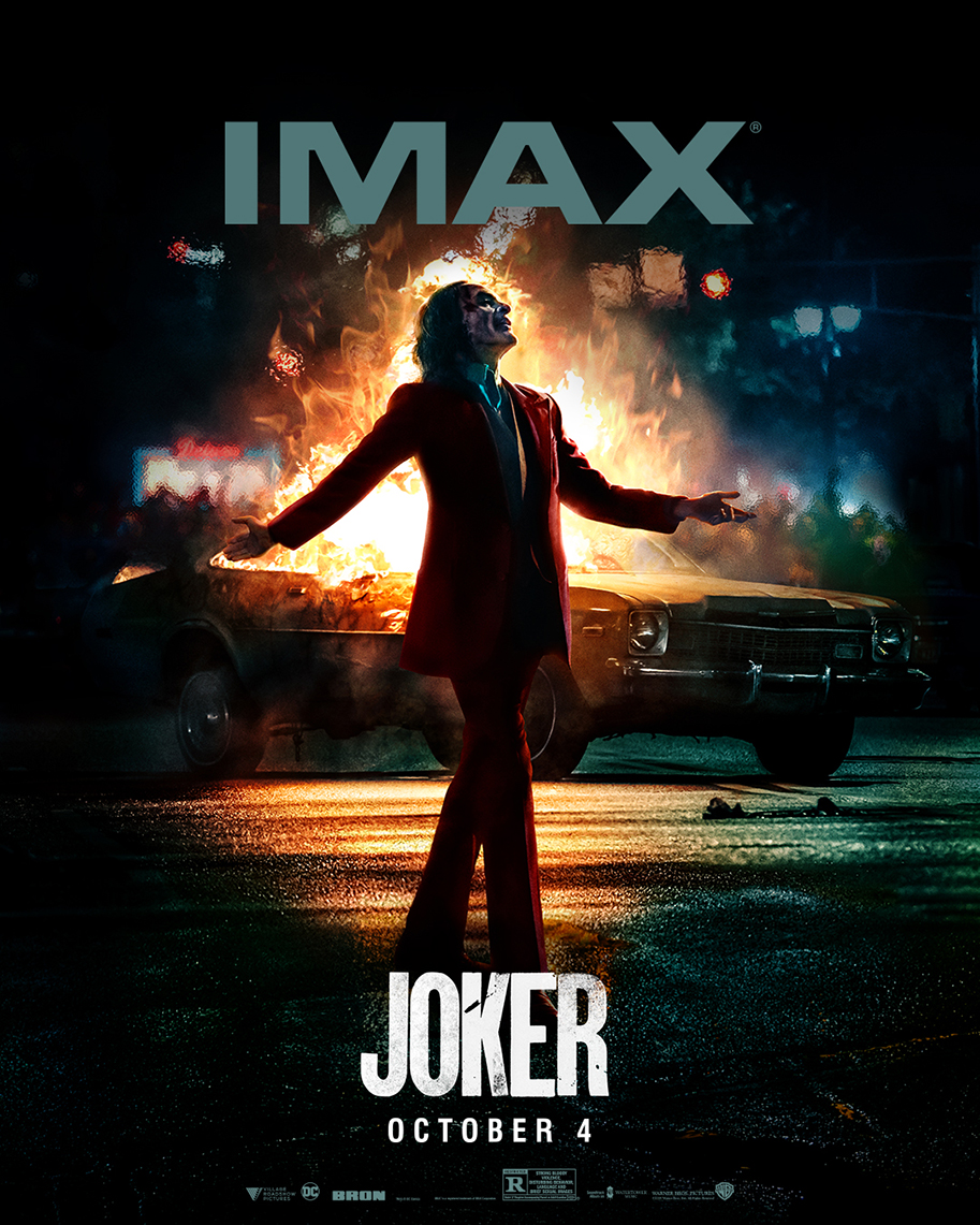 Litteratur smerte kerne Joaquin Phoenix soaks up the chaos in Joker IMAX poster