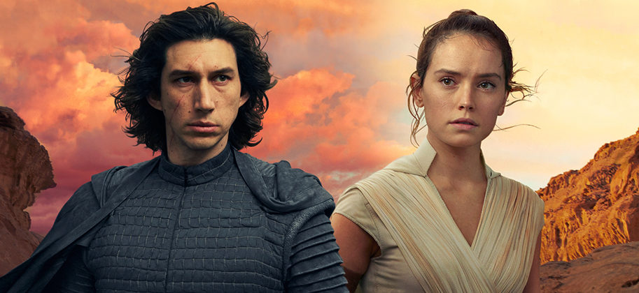 Kylo Ren, Rey, Daisy Ridley, Adam Driver, Star Wars: The Rise of Skywalker