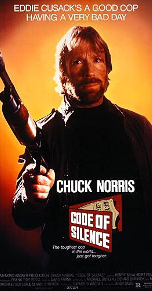 Chuck Norris code of silence poster