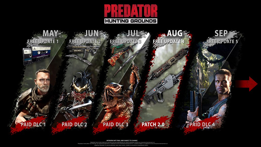 Predator: Hunting Grounds, Arnold Schwarzenegger, Predator, video-game