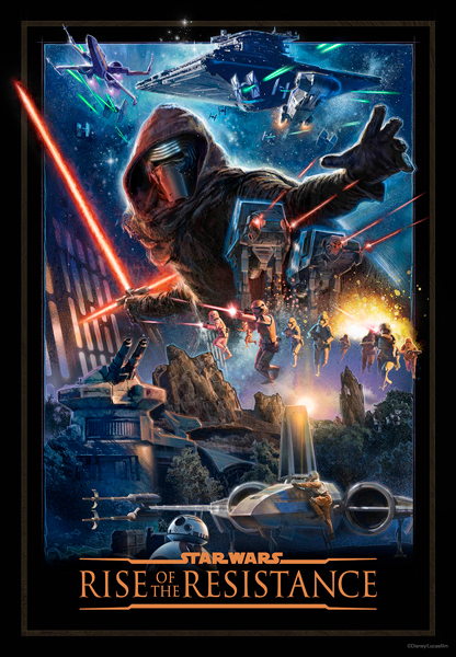 Rise of the Resistance, Star Wars, Galaxy's Edge, poster