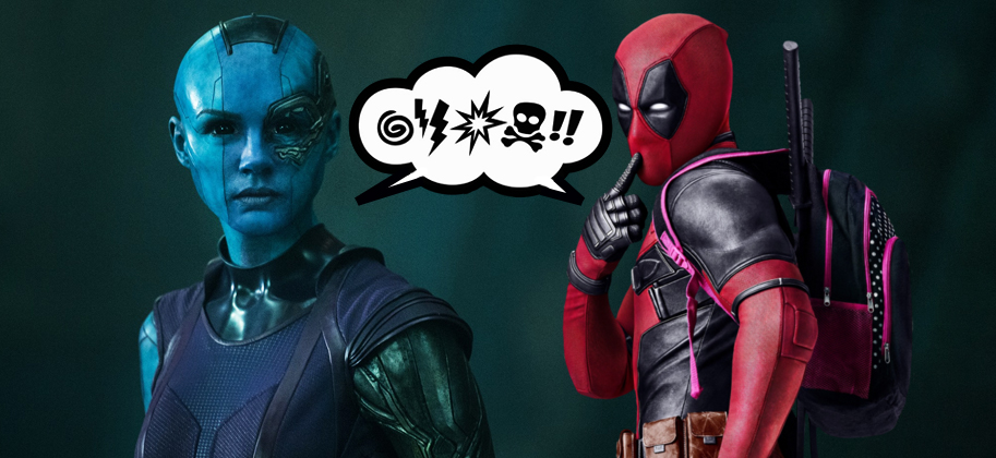 Ryan Reynolds, Karen Gillan, Deadpool, Nebula, Marvel