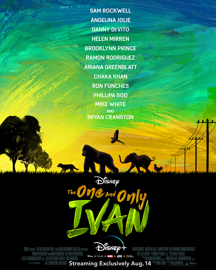 The One and Only Ivan, Disney+, poster