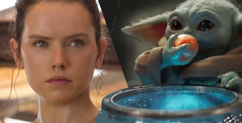 Baby Yoda, egg eating, Daisy Ridley