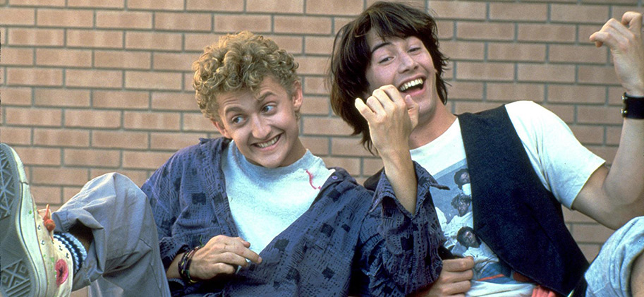 bill and ted, production, reeves