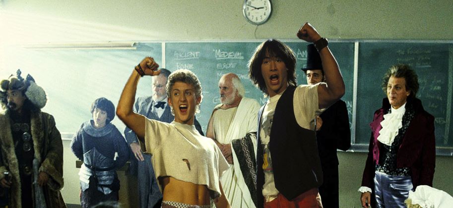 bill and ted, eddie van halen, bill and ted face the music