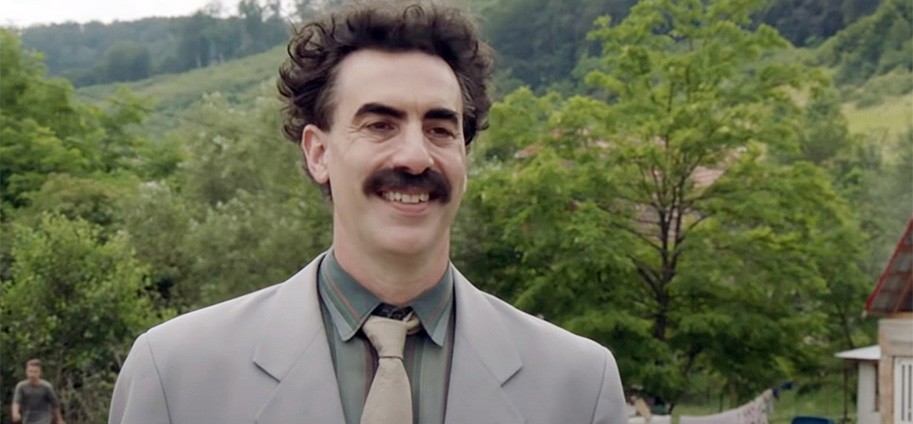borat Subsequent Moviefilm review starring Sacha Baron Cohen as Borat