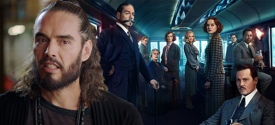 russell brand, death on the nile, cast