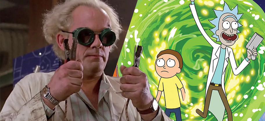 Rick and Morty, Back to the Future, Doc Brown, Christopher Lloyd
