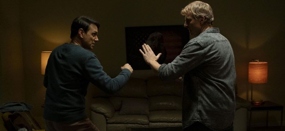 cobra kai Johnny and Daniel Larusso fight