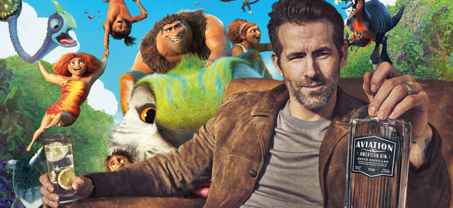 Ryan Reynolds, The Croods: A New Age, Aviation Gin, promo
