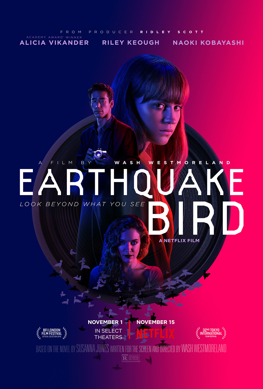 Alicia Vikander, Netflix, Earthquake Bird