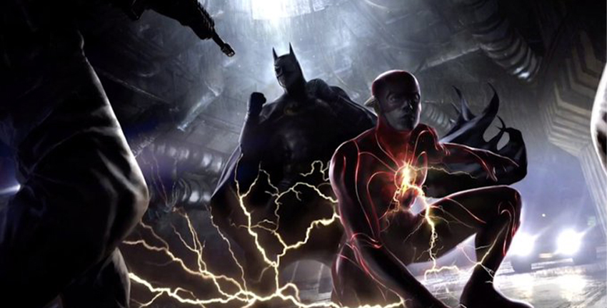 the flash batman art
