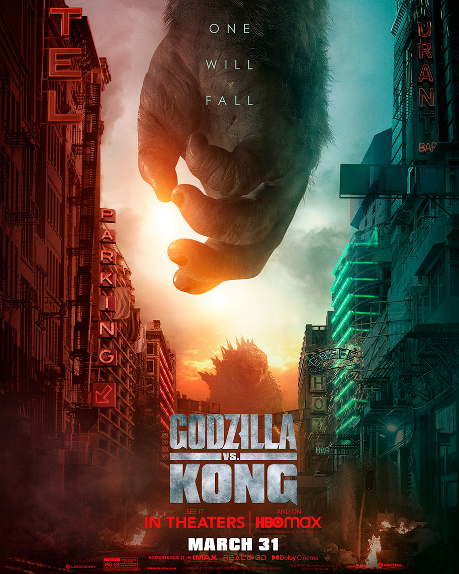 Godzilla vs. Kong, poster, HBO Max, 2021, Adam Wingard