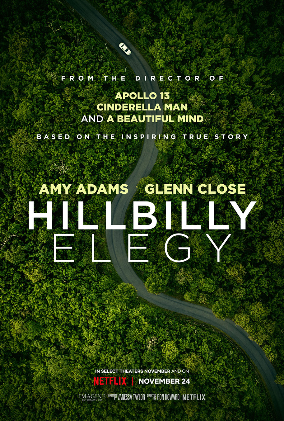 Hillbilly Elegy, Ron Howard, Netflix, Amy Adams, Glenn Close