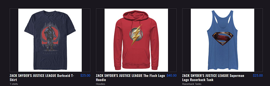 snyder cut merch