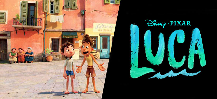 Luca, Disney, Pixar, Enrico Casarosa, animation, 2021