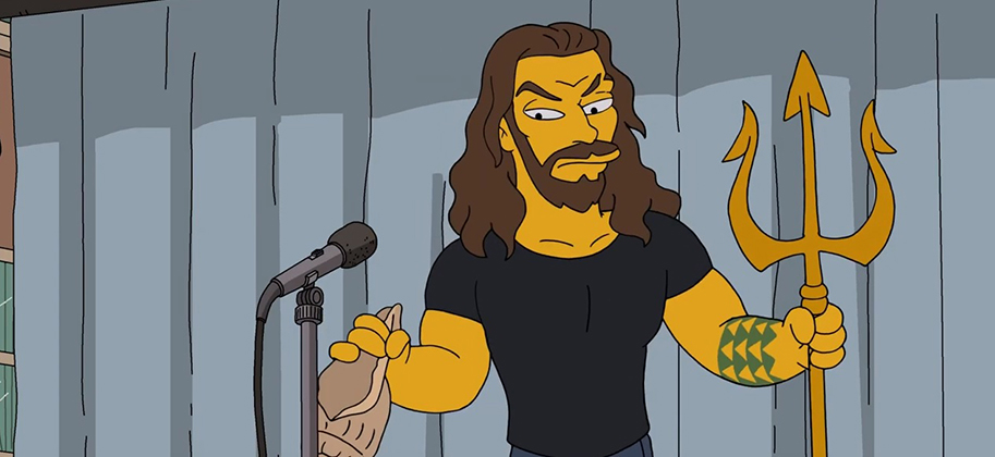 The Simpsons, Jason Momoa, Aquaman