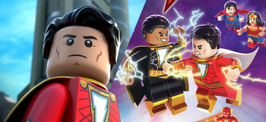 Shazam! battles Black Adam in the trailer for the new DC LEGO animated flick