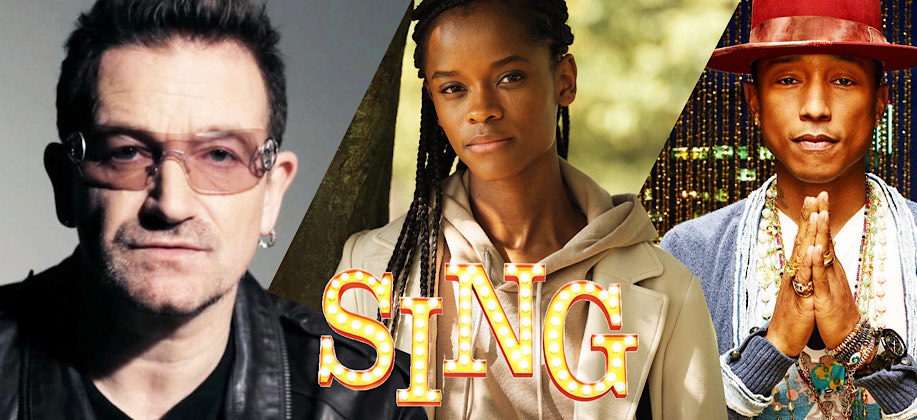 Sing 2, cast, Bono, Letitia Wright, Pharrell Williams