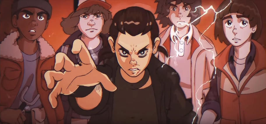 Stranger Things, Netflix, anime