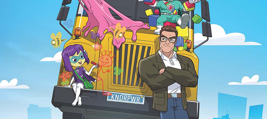arnold schwarzenegger, superhero, kindergarten