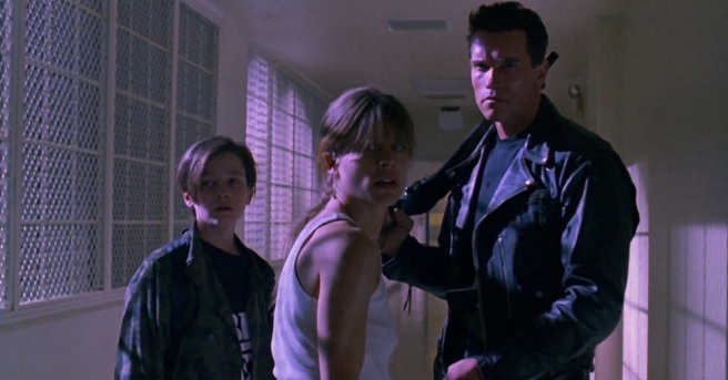 Terminator 2 Edward Furlong Linda Hamilton Arnold Schwarzenegger