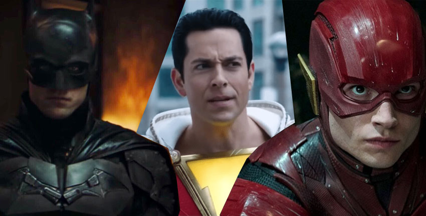 the batman, Shazam 2, the flash