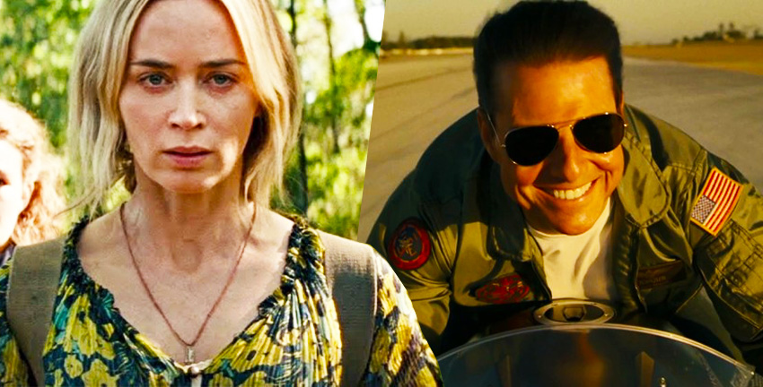 a quiet place top, top gun maverick
