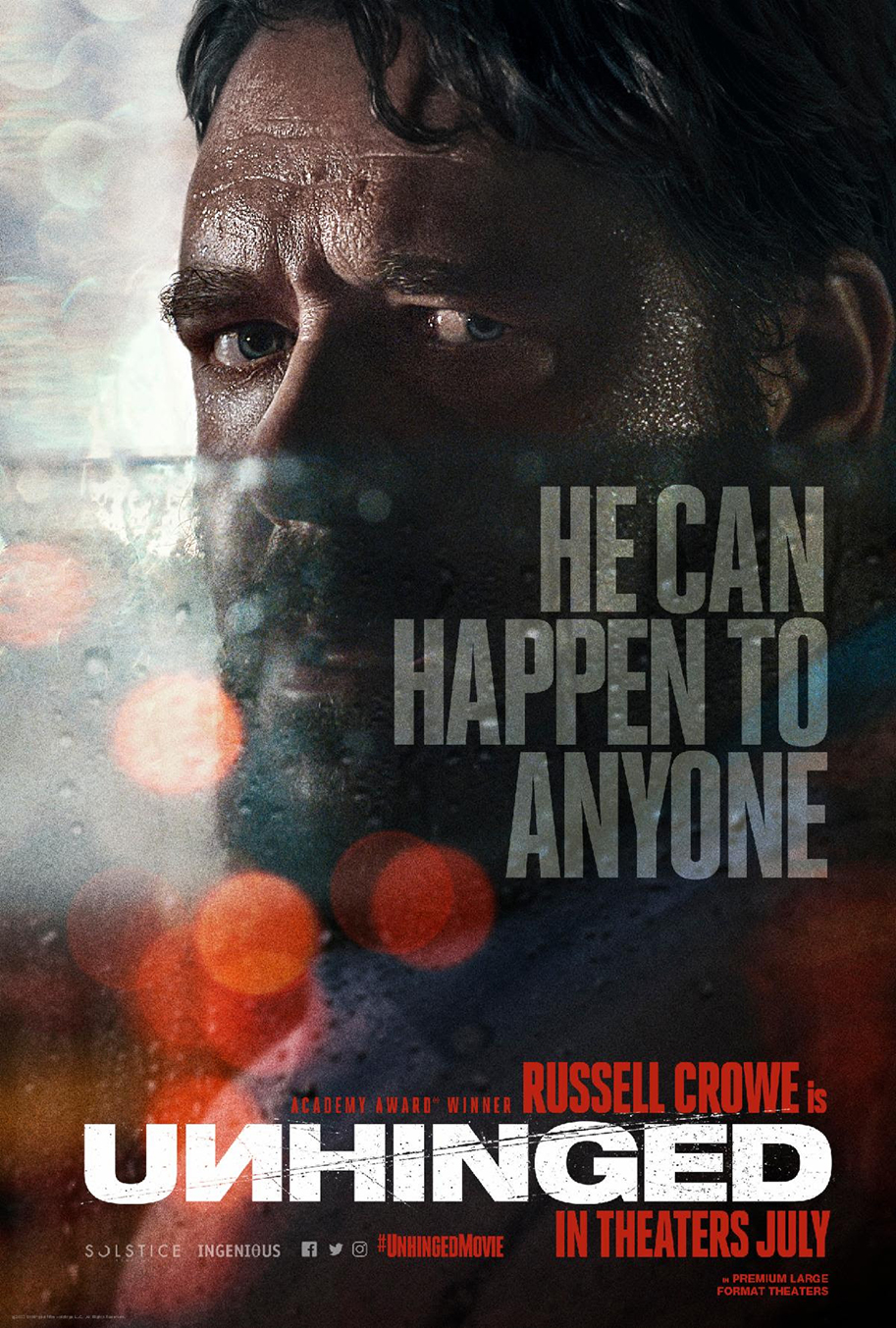 Russell Crowe, Unhinged, coronavirus