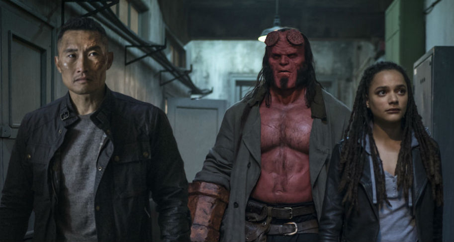 The UnPopular Opinion, action, Adventure, comic book, Fantasy, horror, Neil Marshall, Christopher Golden, Andrew Cosby, David Harbour, Ian McShane, milla jovovich, Sasha Lane, Thomas Haden Church, Daniel Kim, Hellboy, 2019