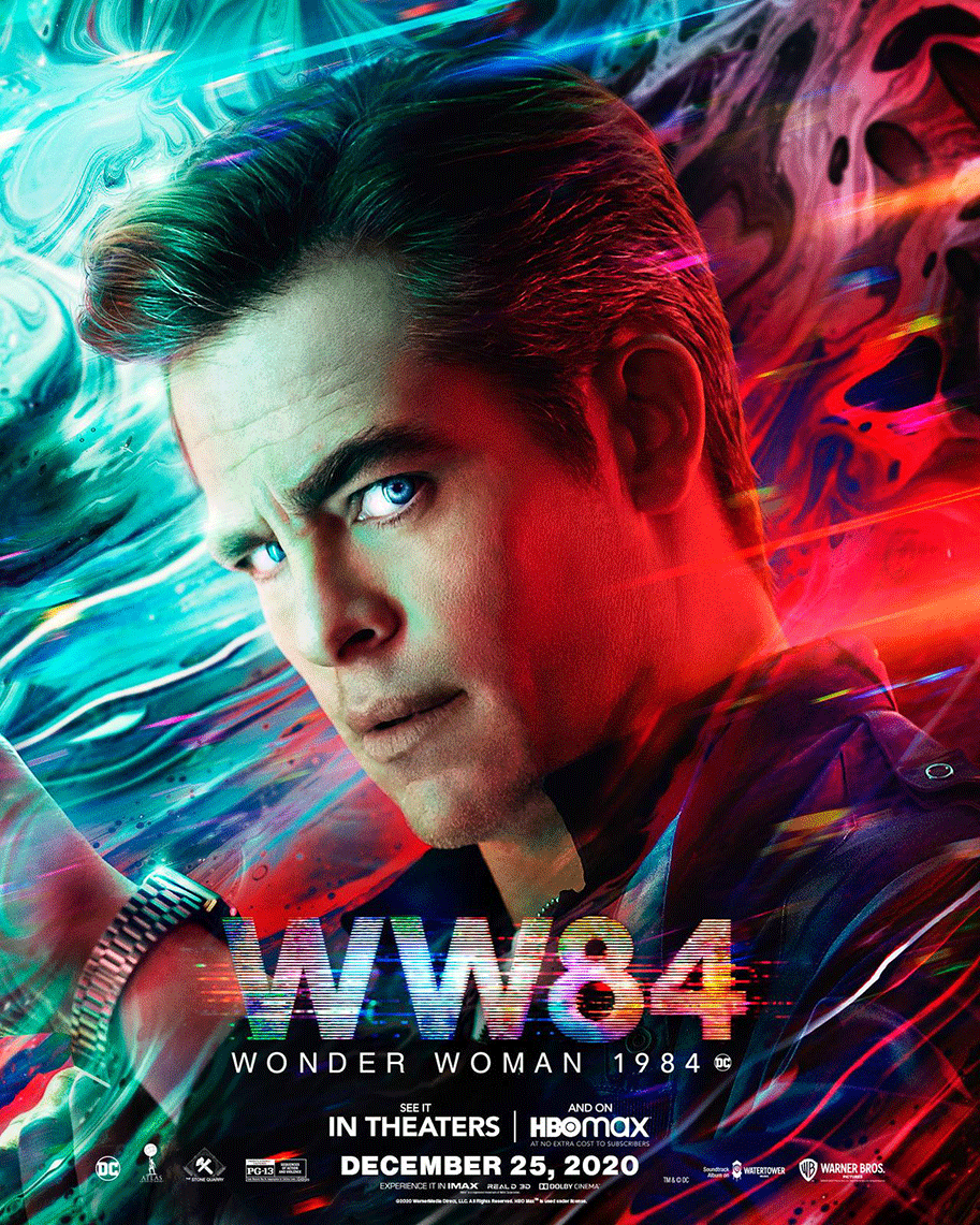 Wonder Woman 1984, Gal Gadot, Kristen Wiig, Chris Pine, Pedro Pascal, poster