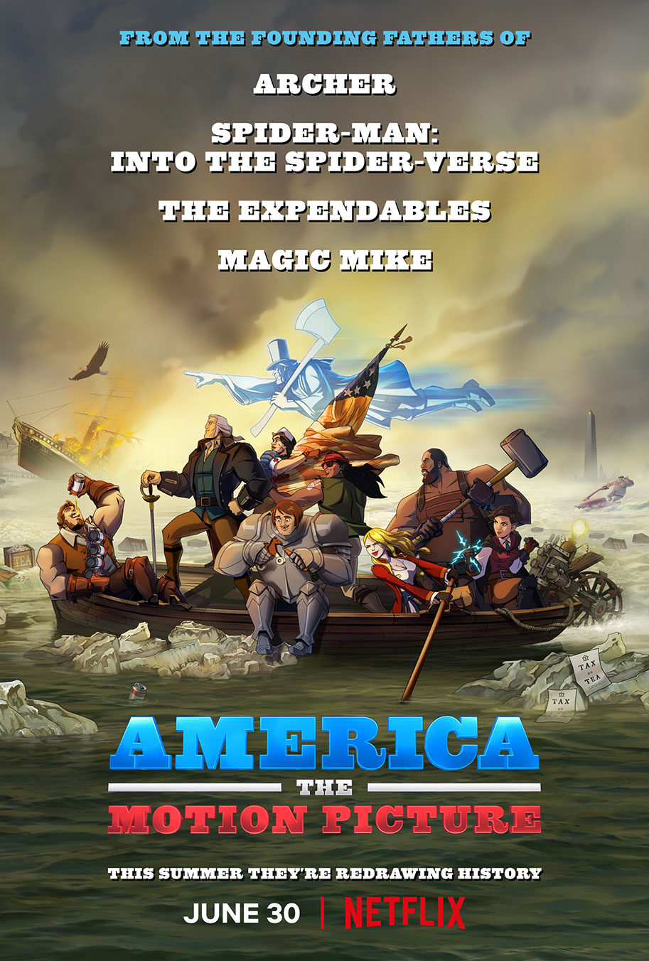 America: The Motion Picture, Netflix, animated, film, 2021