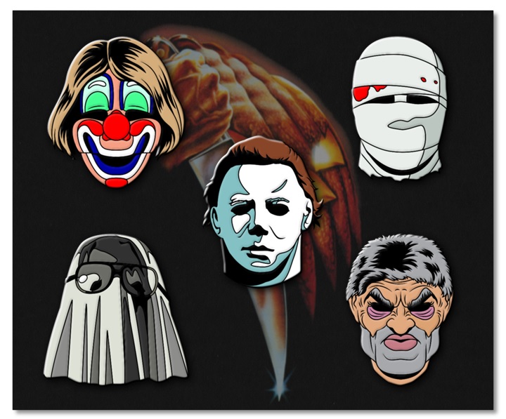 Halloween Scream Factory enamel pins