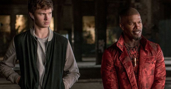 Baby Driver Ansel Elgort Jamie Foxx