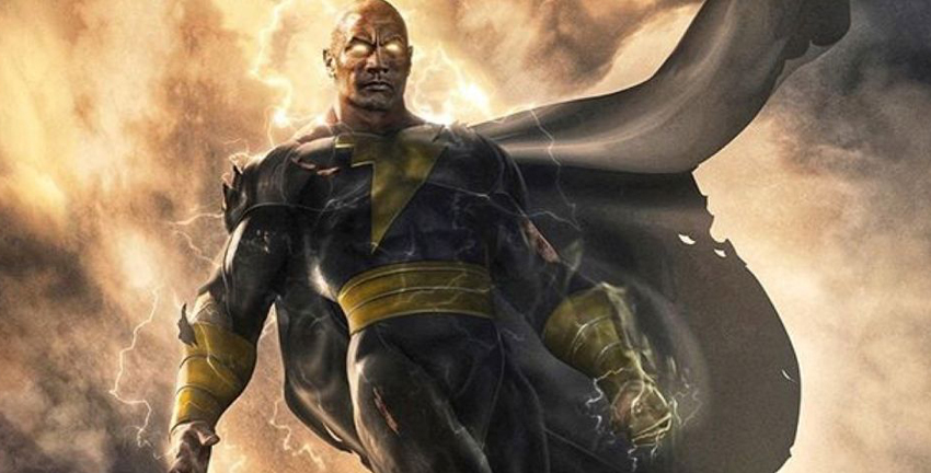 black Adam filming the rock