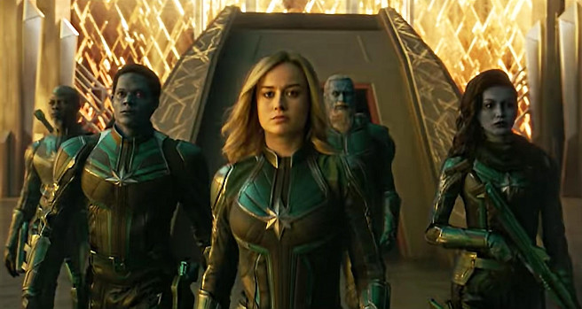 Captain Marvel, Brie Larson, Jude Law, Samuel L. Jackson, Clark Gregg, Marvel, MCU, 2019