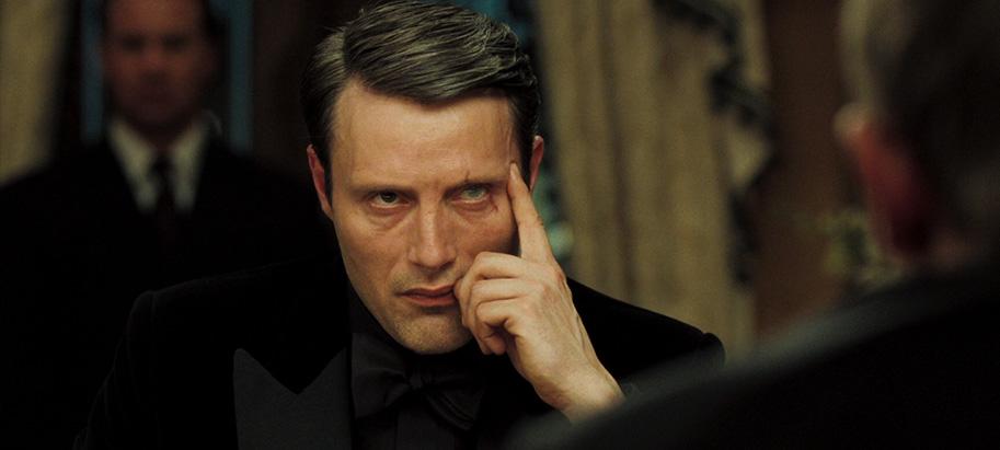 Mads Mikkelsen as Le Chiffre in Casino Royale (2006)
