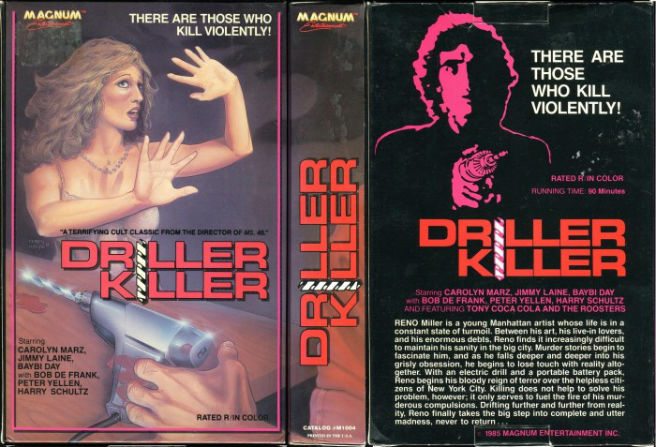 Driller Killer VHS 1