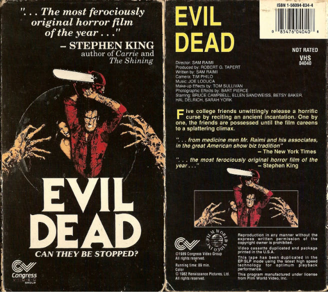 The Evil Dead Bruce Campbell Sam Raimi
