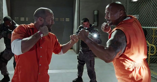 Jason Statham The Fate of the Furious Dwayne Johnson