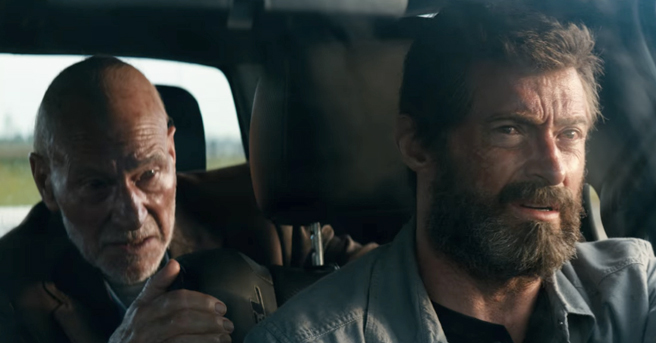 hugh jackman patrick stewart logan